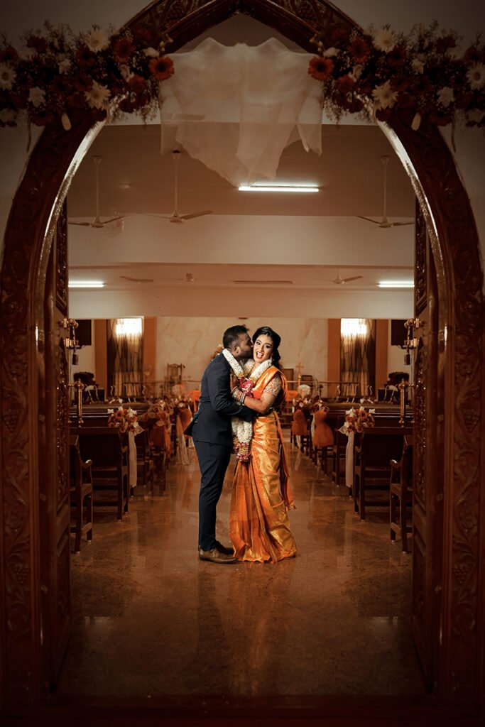 christian bride poses in chennai