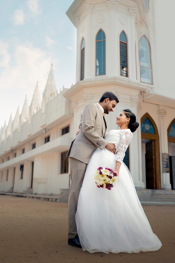 christian wedding couple