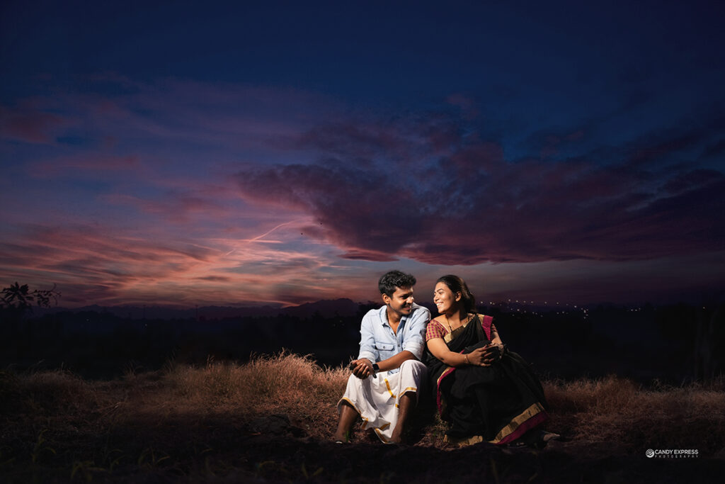 couple poses for photoshoot