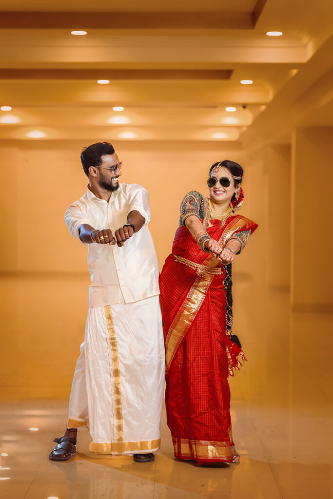 indian wedding couple poses